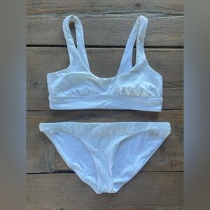 Vitamin A Sienna Tank White Ecorib XL & California High Leg White Ecorib XL